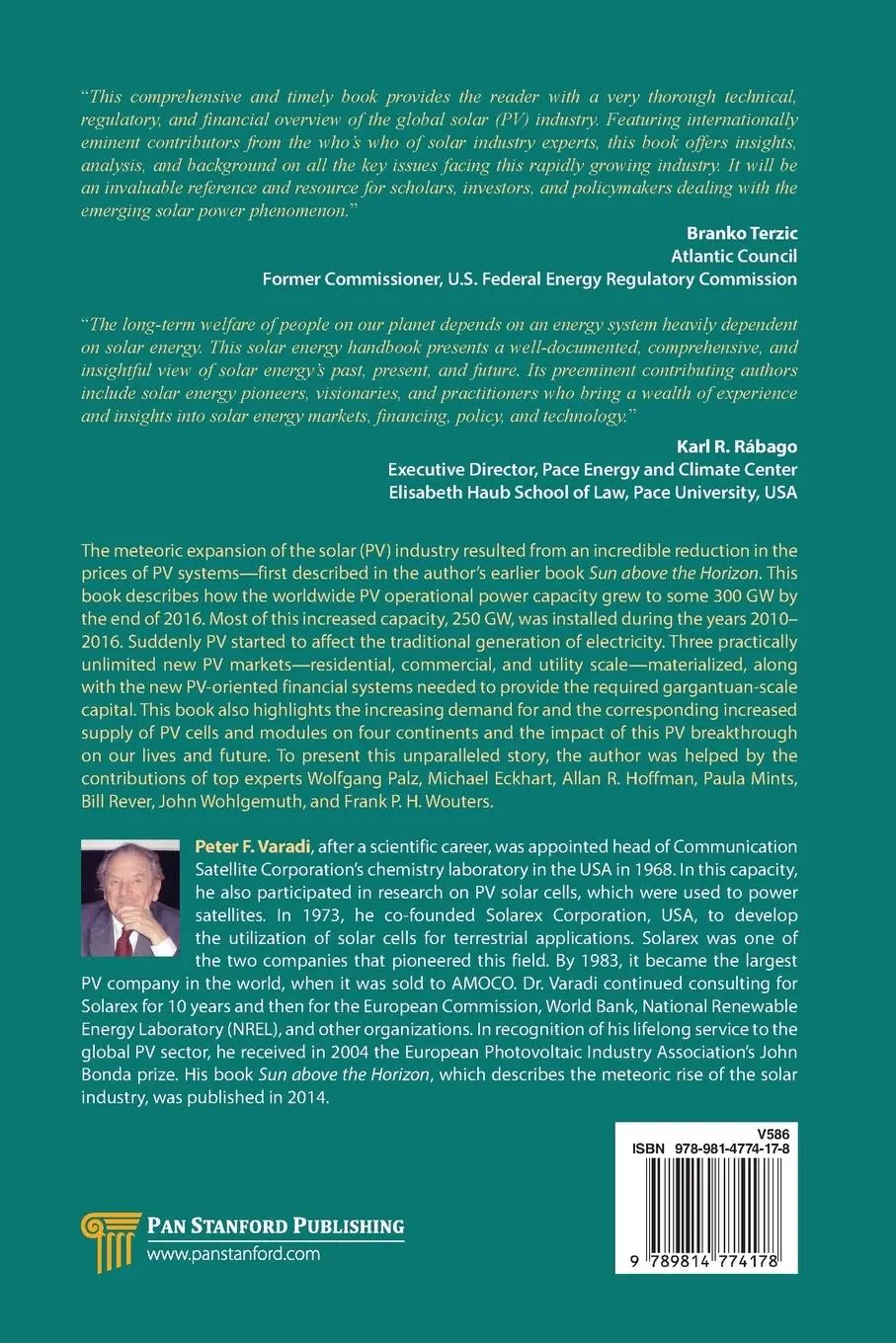 Rückseite: 9789814774178 | Sun Towards High Noon | Solar Power Transforming Our Energy Future