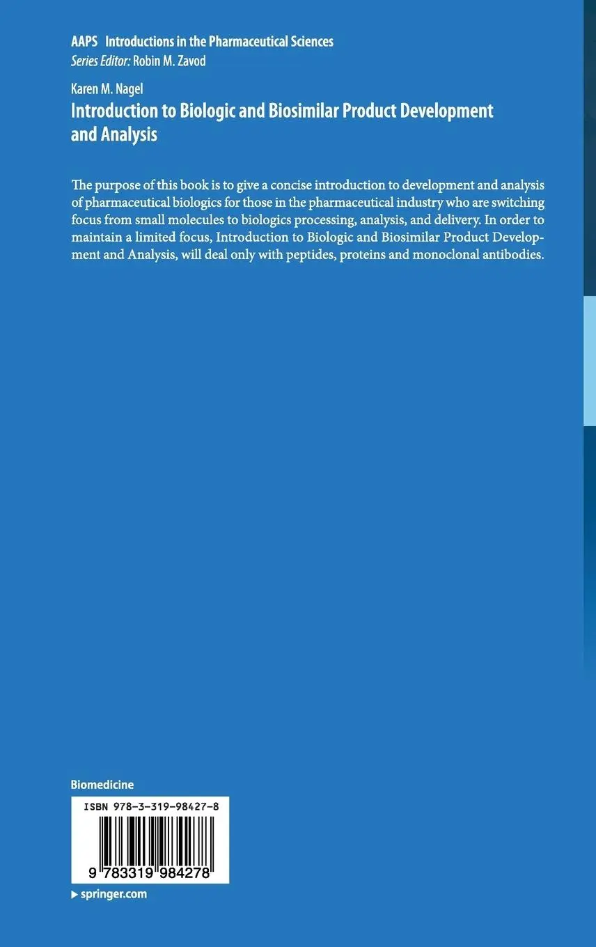 Rückseite: 9783319984278 | Introduction to Biologic and Biosimilar Product Development and...
