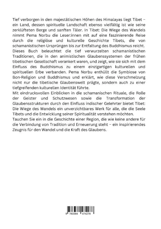 Rückseite: 9783384474278 | Tibet: Die Wiege des Wandels | Pema Norbu | Taschenbuch | 280 S.