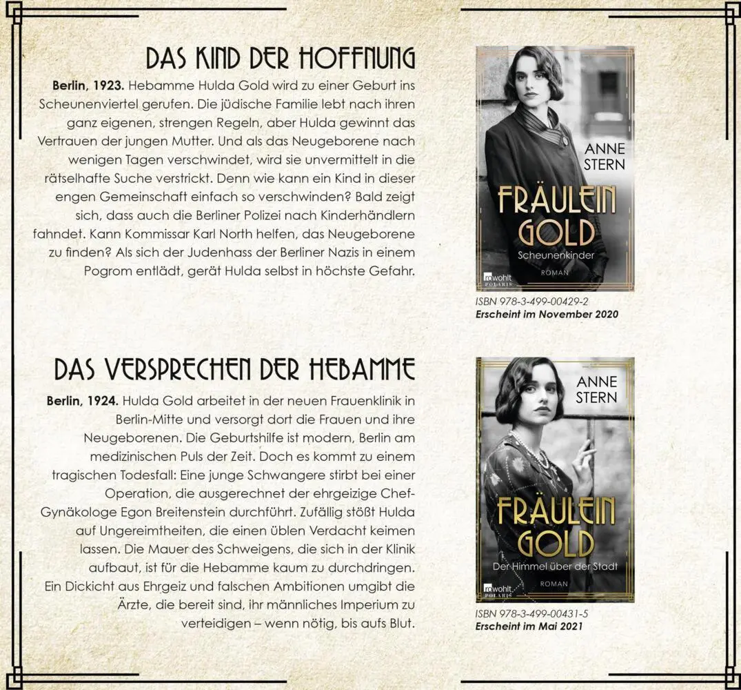 Bild: 9783499004278 | Fräulein Gold: Schatten und Licht | Anne Stern | Taschenbuch | 400 S.