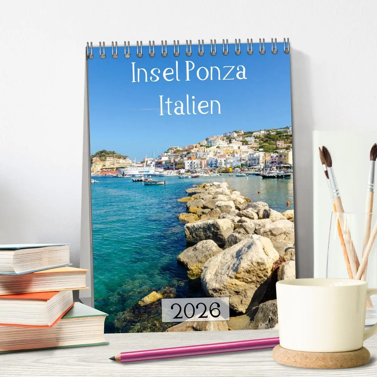 Bild: 9783516374278 | Insel Ponza - Italien (Tischkalender 2026 DIN A5 hoch), CALVENDO...