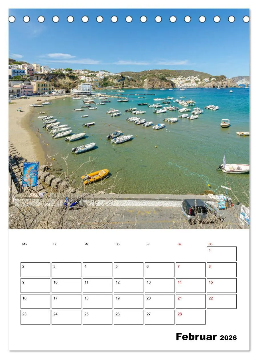 Bild: 9783516374278 | Insel Ponza - Italien (Tischkalender 2026 DIN A5 hoch), CALVENDO...