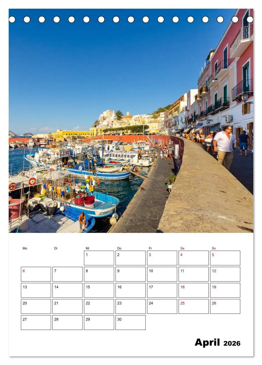 Bild: 9783516374278 | Insel Ponza - Italien (Tischkalender 2026 DIN A5 hoch), CALVENDO...