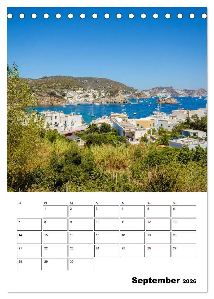 Bild: 9783516374278 | Insel Ponza - Italien (Tischkalender 2026 DIN A5 hoch), CALVENDO...