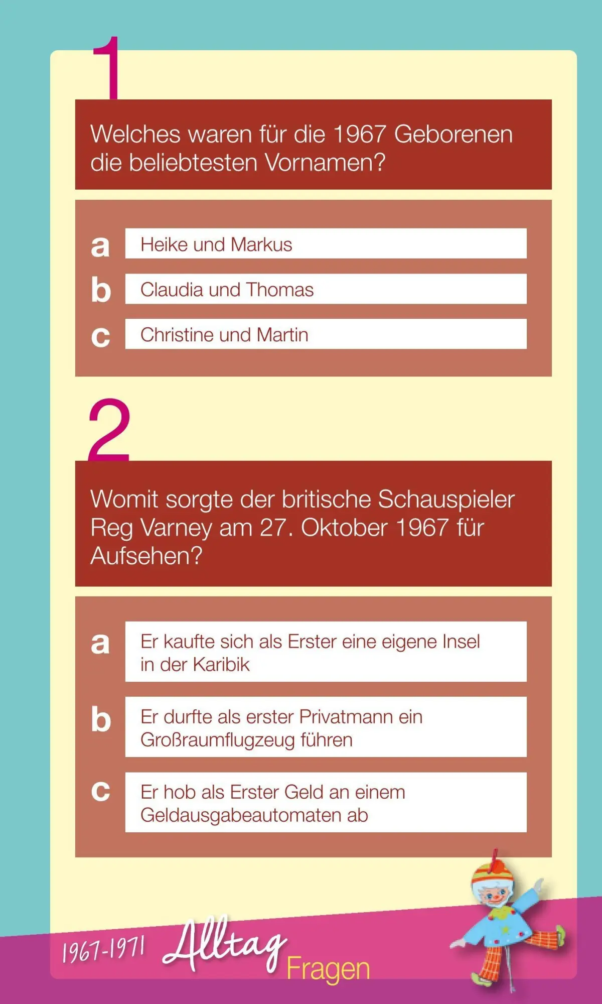 Bild: 9783831334278 | Wir vom Jahrgang 1967 - Das Quiz | Matthias Rickling | Taschenbuch