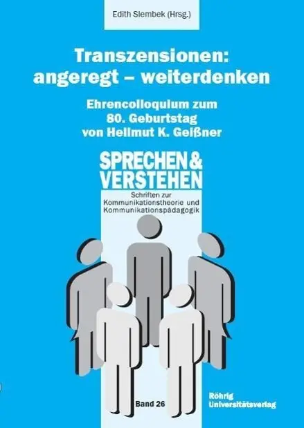 Cover: 9783861104278 | Transzensionen: angeregt - weiterdenken Ehrencolloquium | Slembek