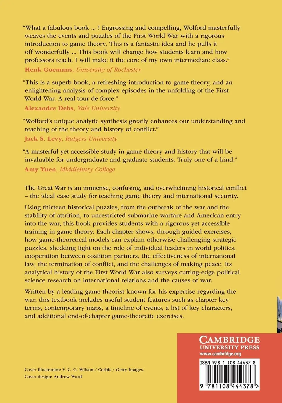 Rückseite: 9781108444378 | The Politics of the First World War | Scott Wolford | Taschenbuch