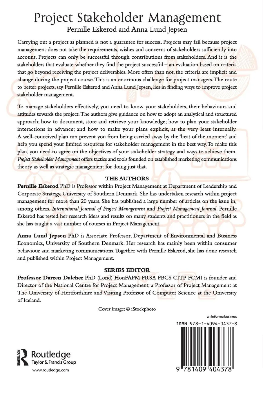 Rückseite: 9781409404378 | Project Stakeholder Management | Pernille Eskerod (u. a.) | Buch
