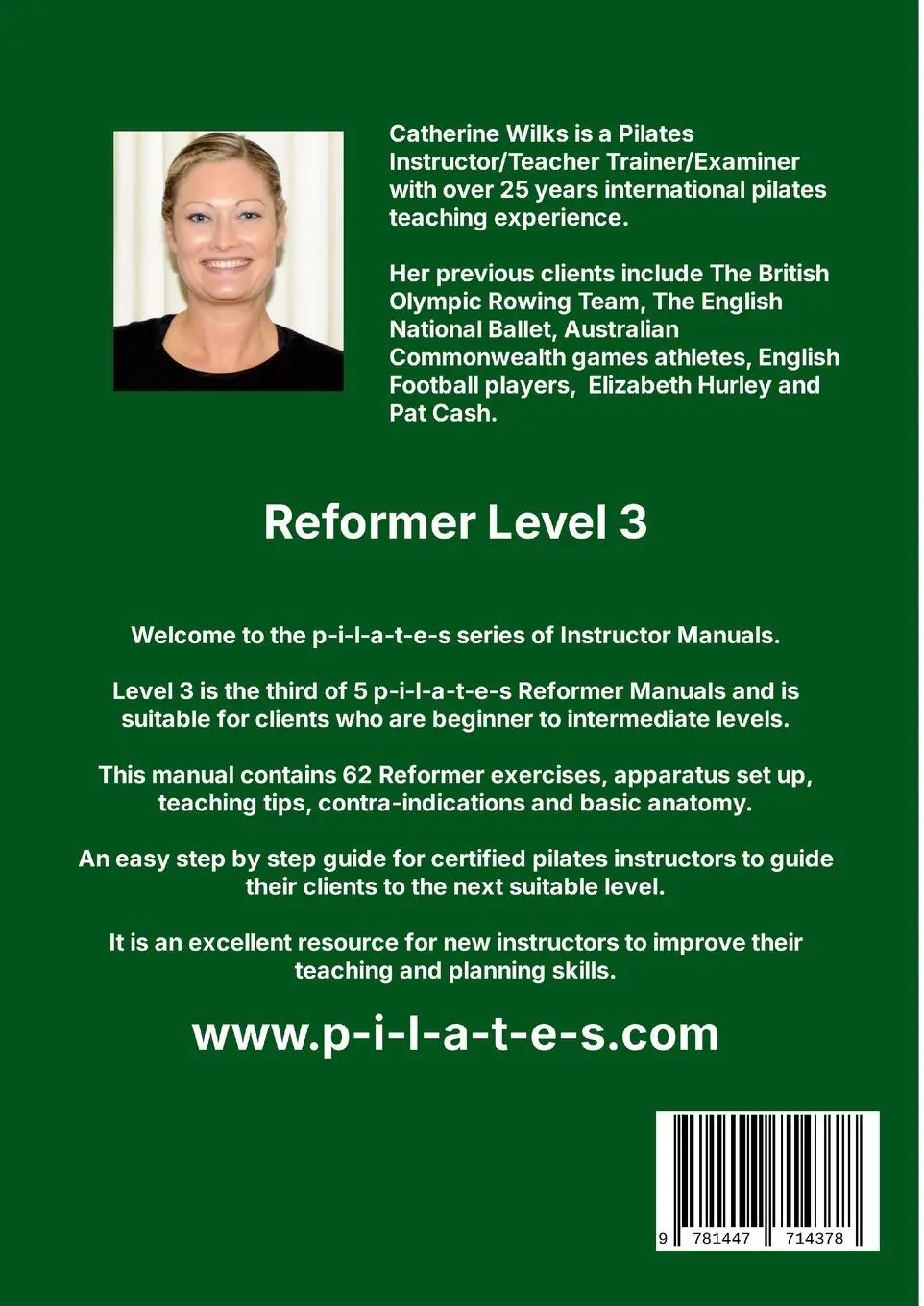 Rückseite: 9781447714378 | p-i-l-a-t-e-s Instructor Manual Reformer Level 3 | Catherine Wilks