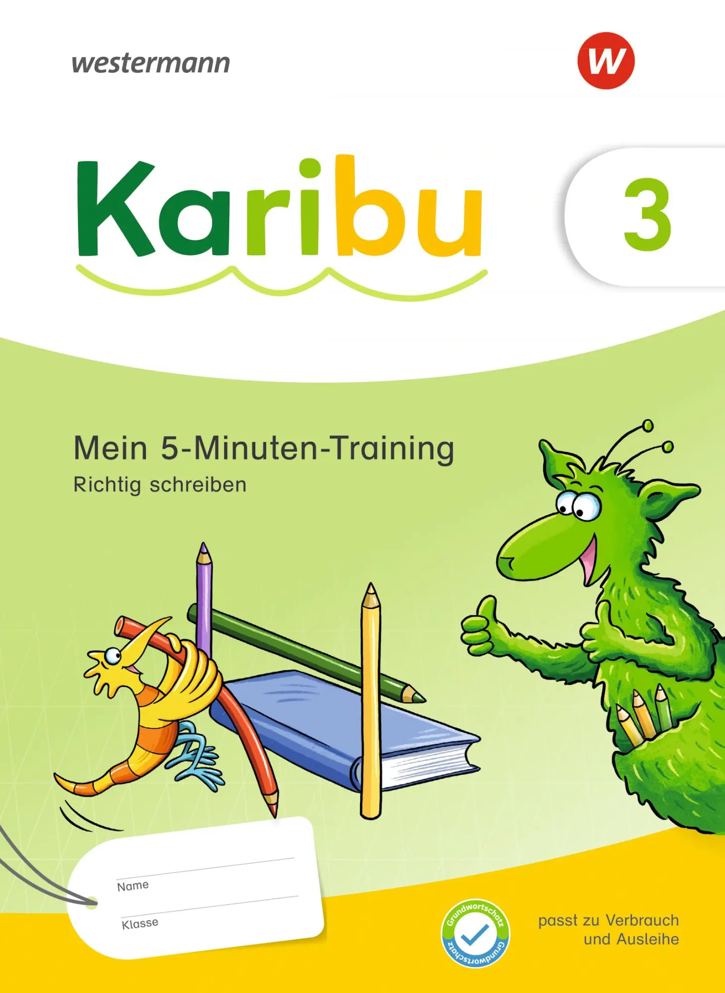 Cover: 9783141294378 | Karibu 3. Mein 5-Minuten-Training: Richtig schreiben | Ausgabe 2024