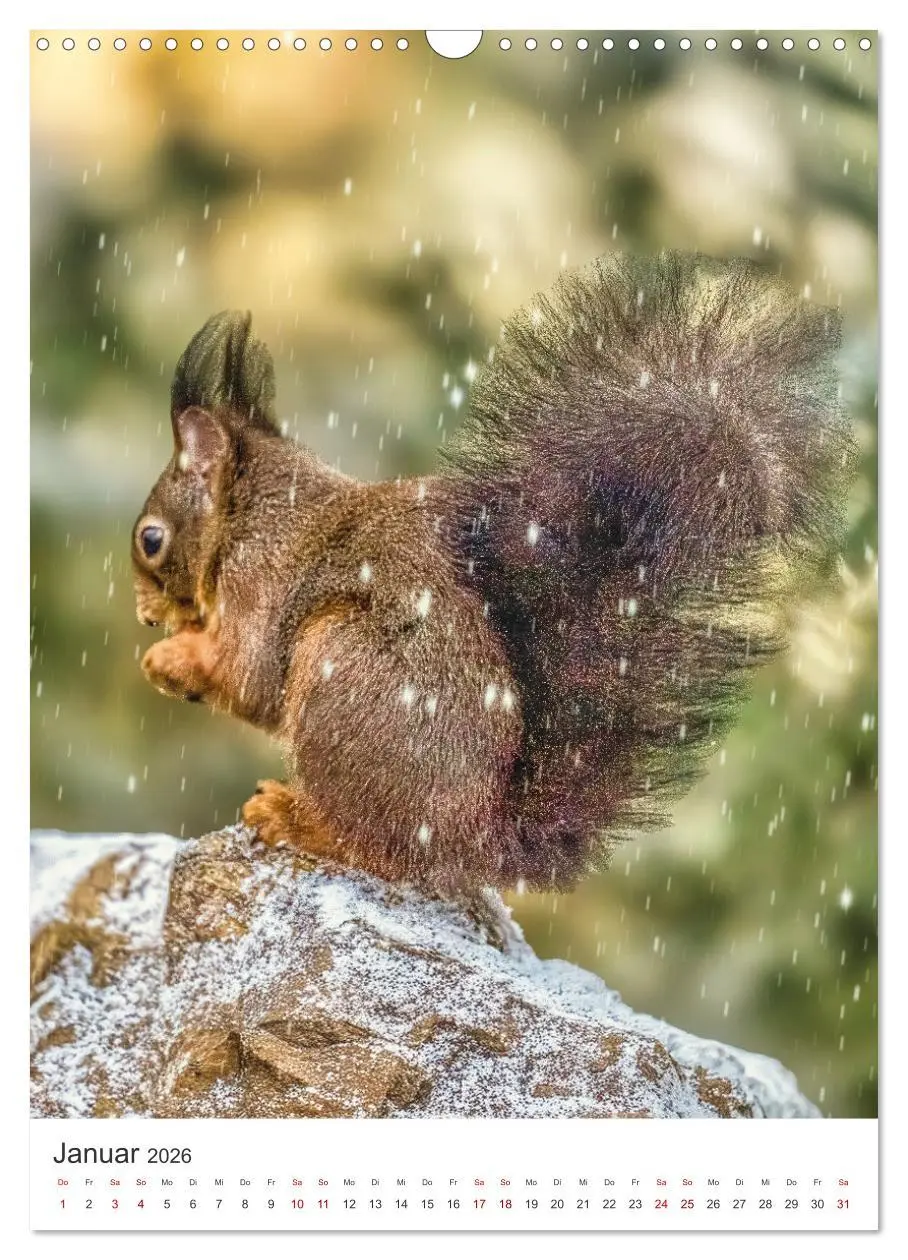 Bild: 9783457274378 | Niedlicher Nager - Das Eichhörnchen (Wandkalender 2026 DIN A3...