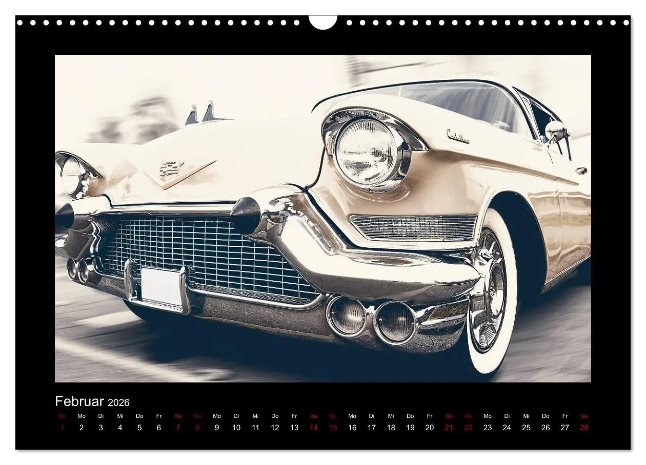 Bild: 9783457894378 | Retro Cars (Wandkalender 2026 DIN A3 quer), CALVENDO Monatskalender