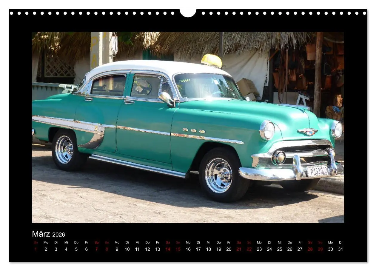 Bild: 9783457894378 | Retro Cars (Wandkalender 2026 DIN A3 quer), CALVENDO Monatskalender
