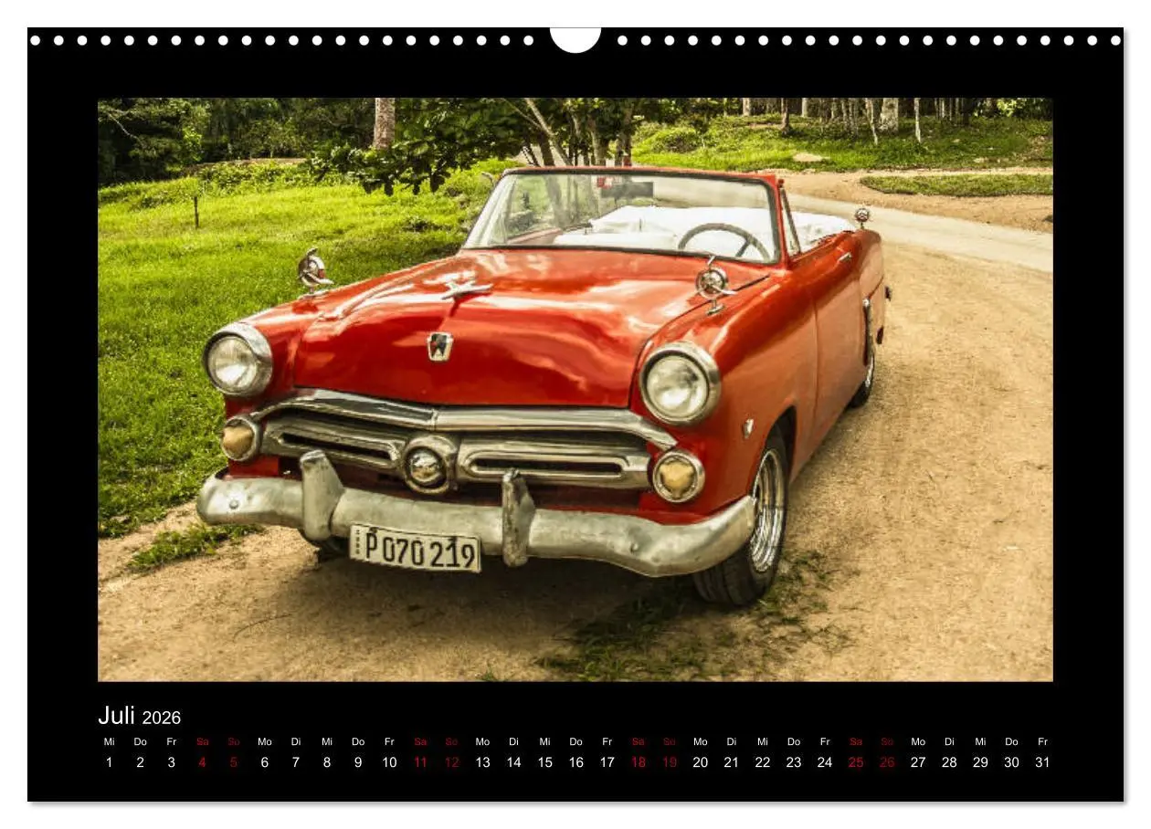 Bild: 9783457894378 | Retro Cars (Wandkalender 2026 DIN A3 quer), CALVENDO Monatskalender