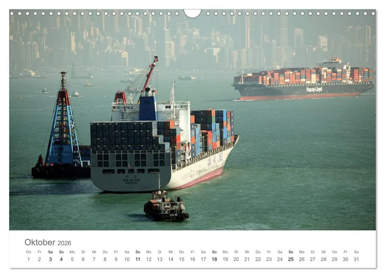 Bild: 9783516124378 | Faszination Schifffahrt - An Bord um die Welt (Wandkalender 2026...