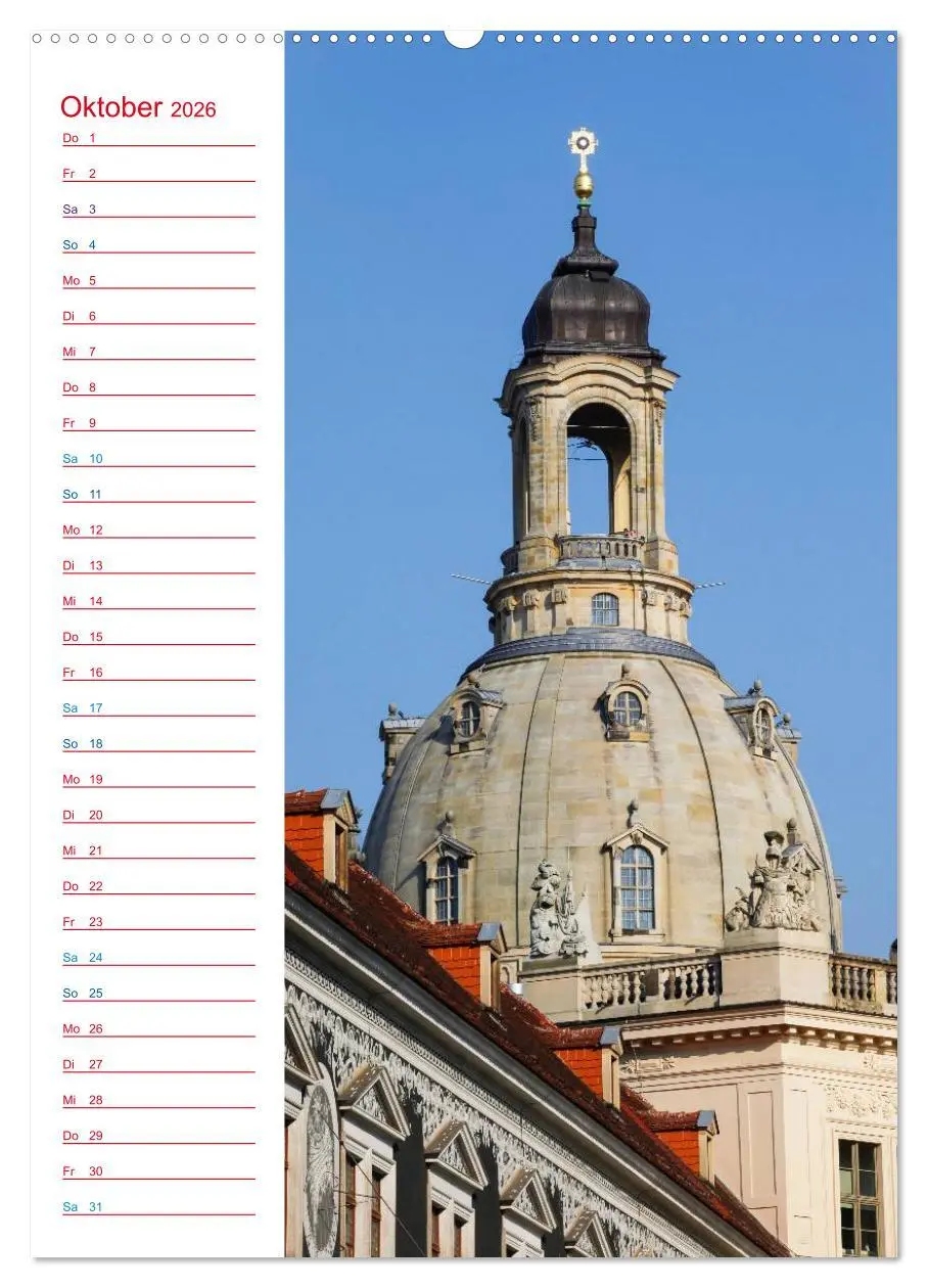 Bild: 9783516434378 | Frauenkirche Dresden (Wandkalender 2026 DIN A2 hoch), CALVENDO...