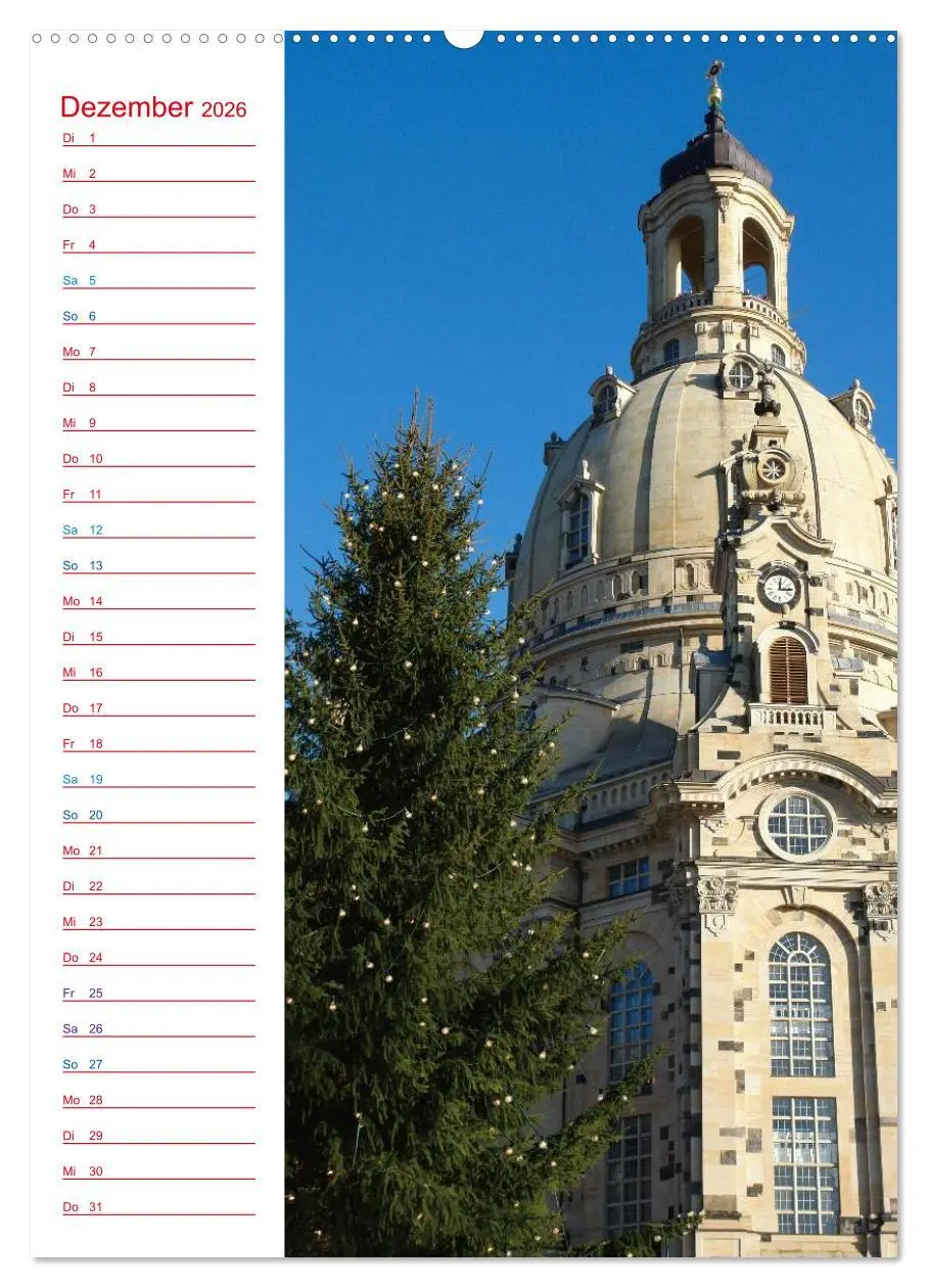 Bild: 9783516434378 | Frauenkirche Dresden (Wandkalender 2026 DIN A2 hoch), CALVENDO...
