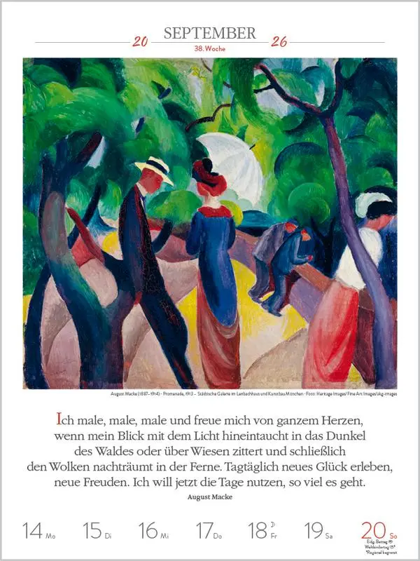 Bild: 9783731884378 | Literaturkalender Kunst 2026 | Verlag Korsch | Kalender | 54 S. | 2026