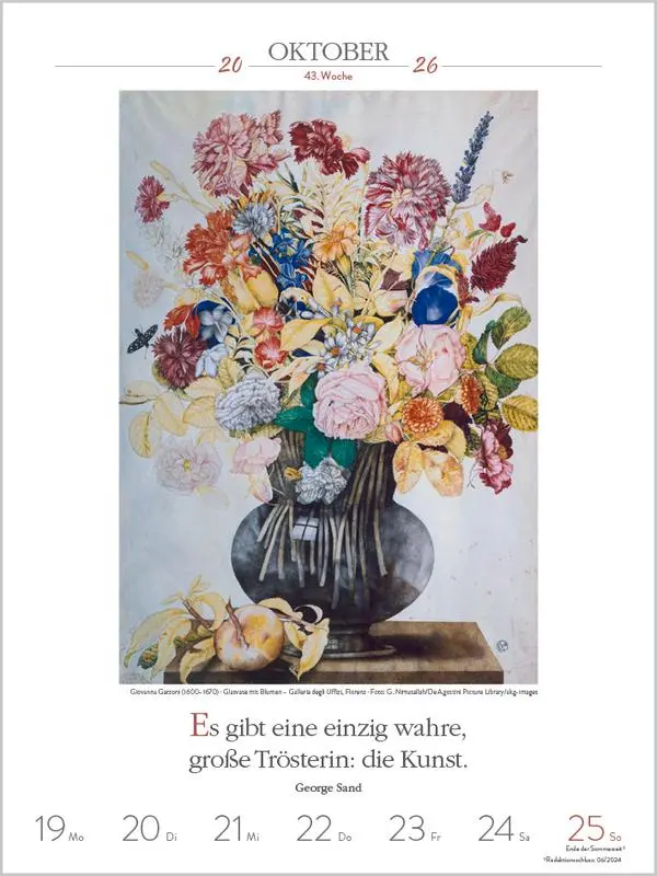 Bild: 9783731884378 | Literaturkalender Kunst 2026 | Verlag Korsch | Kalender | 54 S. | 2026