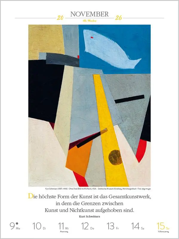 Bild: 9783731884378 | Literaturkalender Kunst 2026 | Verlag Korsch | Kalender | 54 S. | 2026