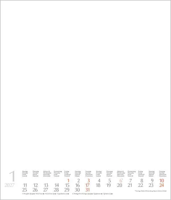 Bild: 9783819304378 | Foto-Malen-Basteln Bastelkalender weiß groß 2027 | Verlag Korsch