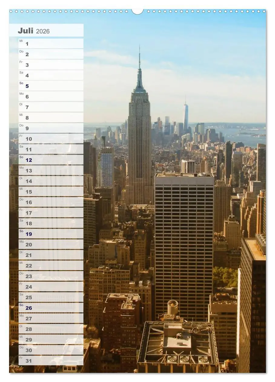 Bild: 9783516424478 | New York - Manhattan (hochwertiger Premium Wandkalender 2026 DIN A2...