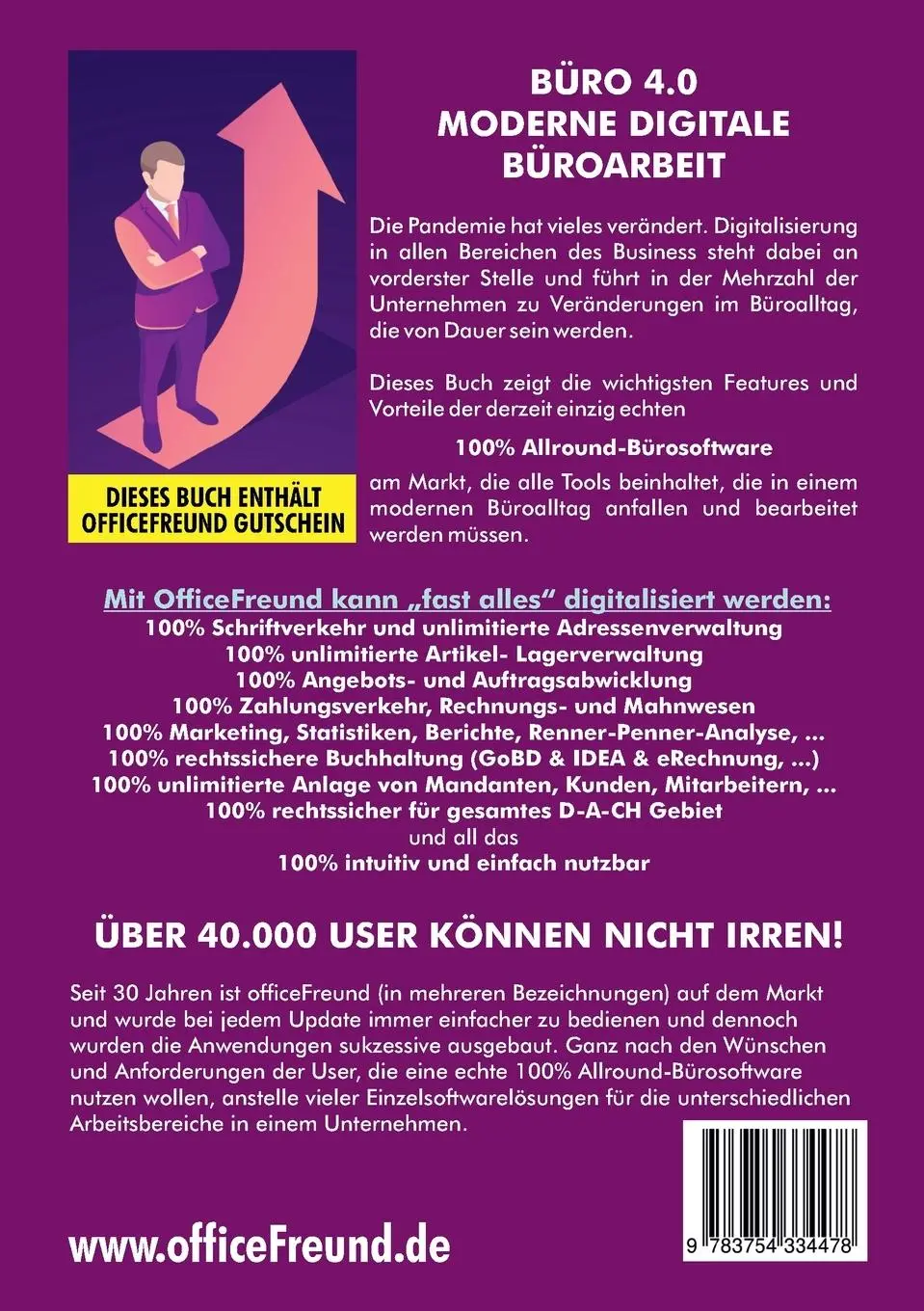 Rückseite: 9783754334478 | Büro-Organisation 100% digital | Arnold Spatz | Taschenbuch | 88 S.