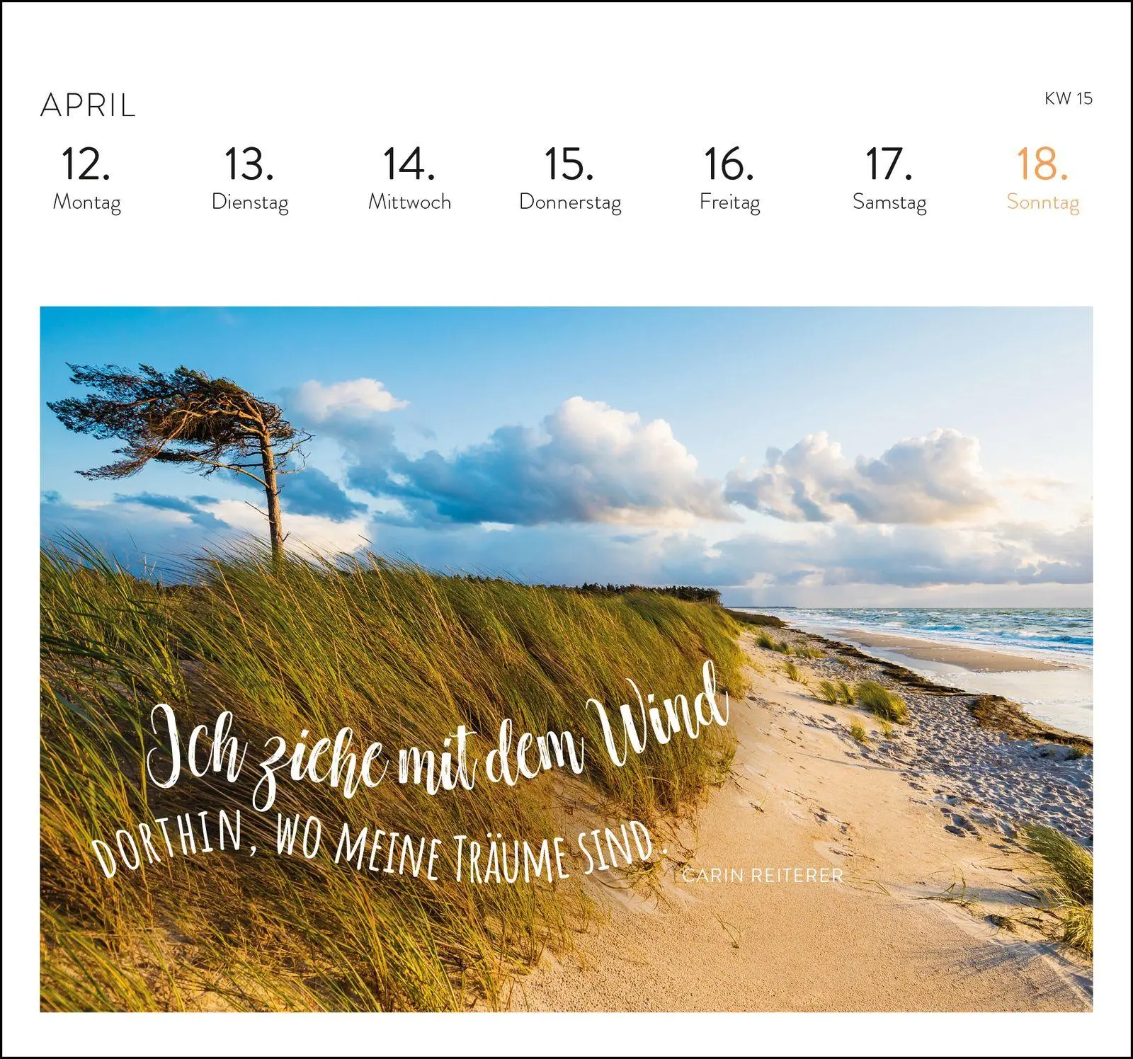 Bild: 4036442014578 | Postkartenkalender 2027: Träume vom Meer | Groh Verlag | Kalender