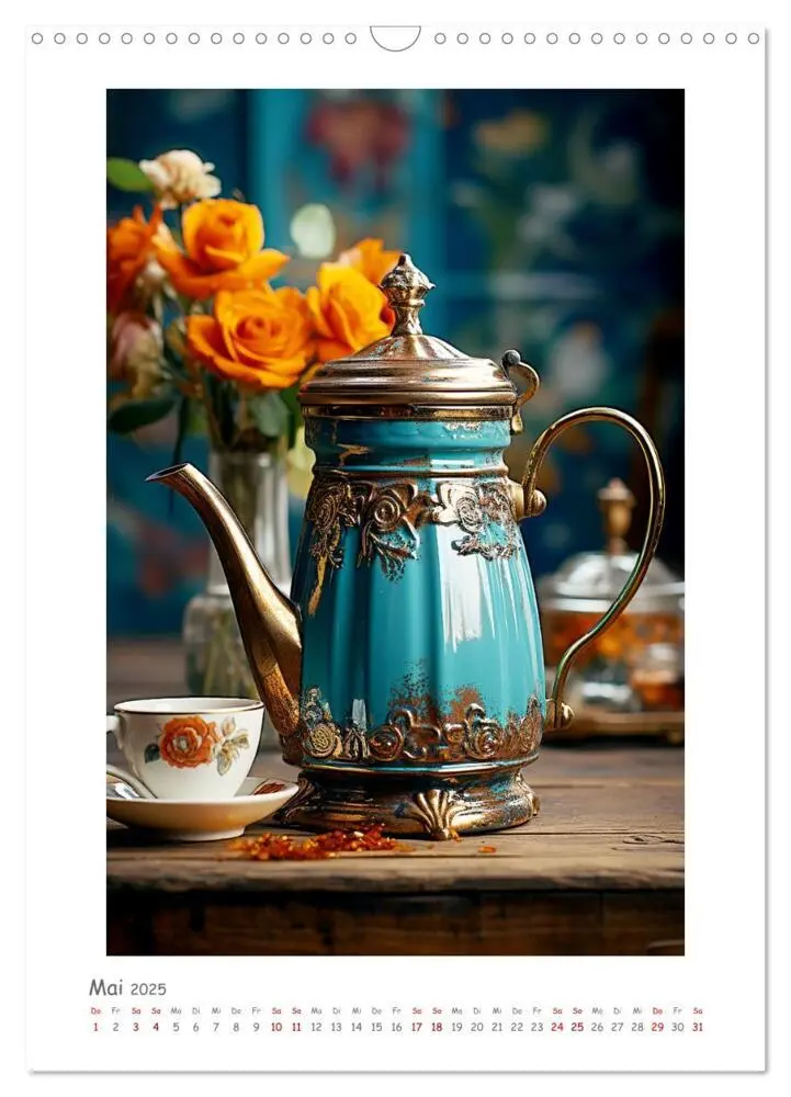 Bild: 9783435854578 | Nostalgische Kaffeekannen (Wandkalender 2025 DIN A3 hoch), CALVENDO...