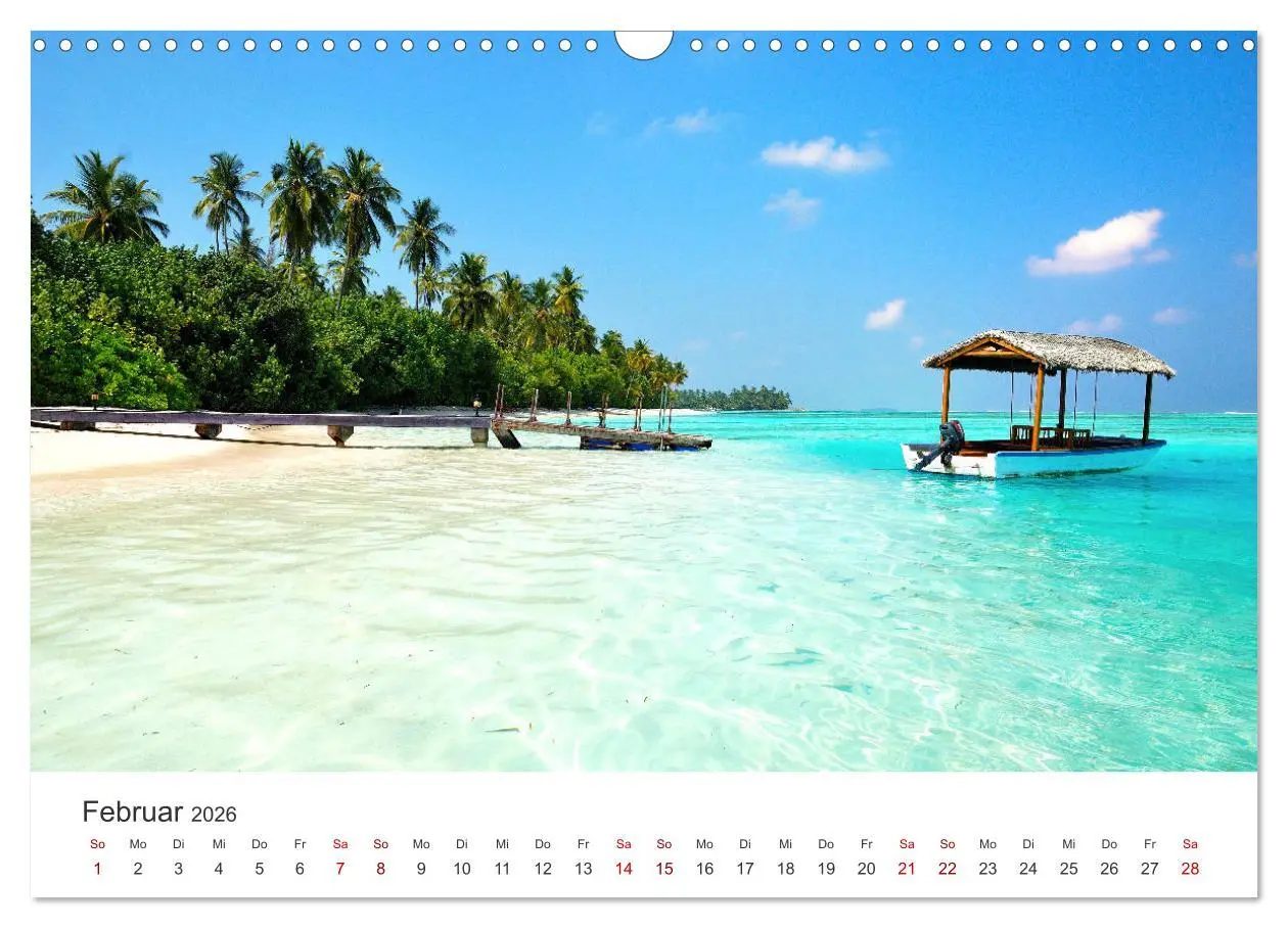 Bild: 9783457564578 | Malediven - Weiße Strände und Türkises Meer. (Wandkalender 2026 DIN...