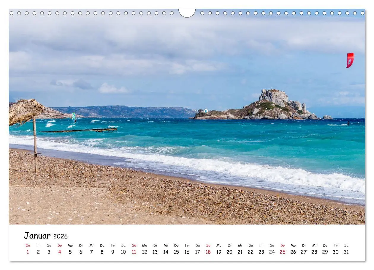 Bild: 9783457634578 | Strände der Insel Kos (Wandkalender 2026 DIN A3 quer), CALVENDO...
