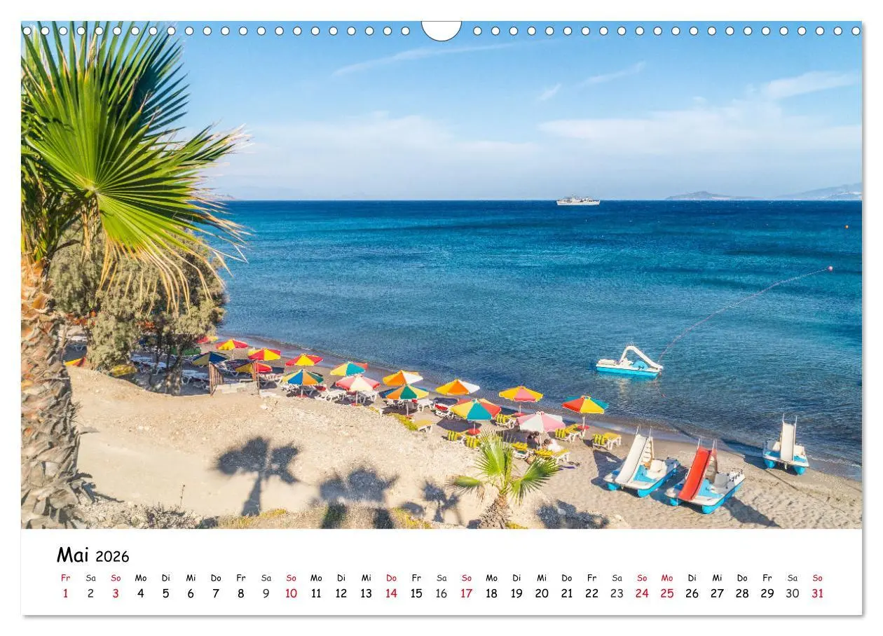 Bild: 9783457634578 | Strände der Insel Kos (Wandkalender 2026 DIN A3 quer), CALVENDO...