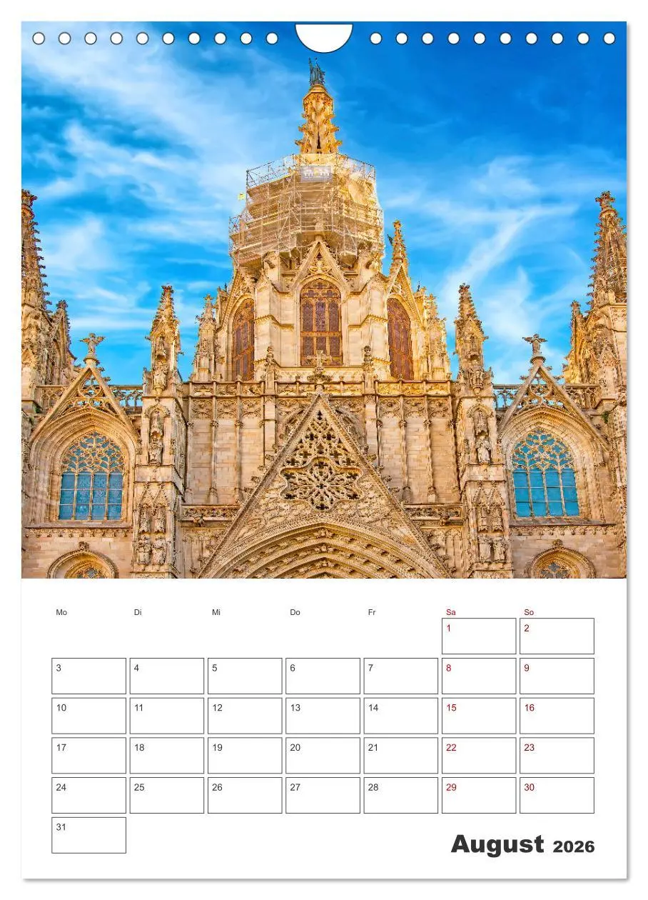 Bild: 9783516344578 | Barcelona - Urlaubsplaner (Wandkalender 2026 DIN A4 hoch), CALVENDO...