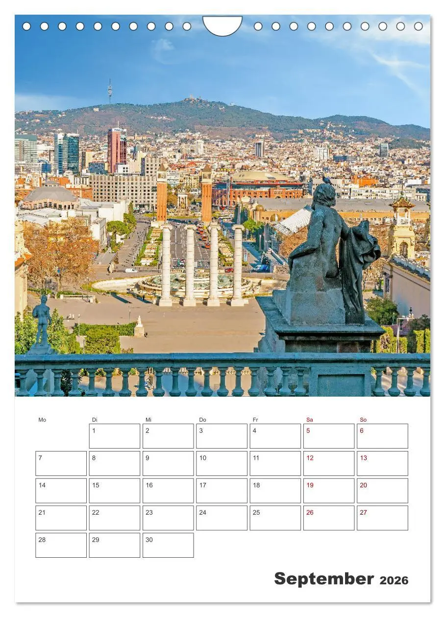 Bild: 9783516344578 | Barcelona - Urlaubsplaner (Wandkalender 2026 DIN A4 hoch), CALVENDO...