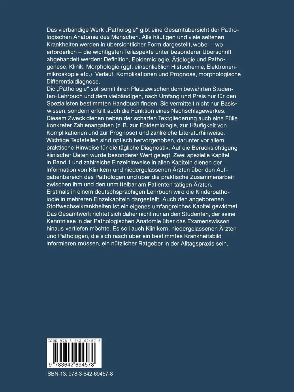 Rückseite: 9783642694578 | Pathologie | W. Remmele | Taschenbuch | Einband - flex.(Paperback)