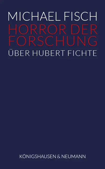 Cover: 9783826074578 | Horror der Forschung | Über Hubert Fichte | Michael Fisch | Buch