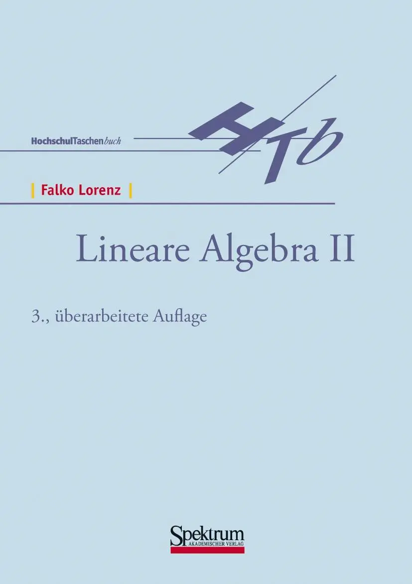 Cover: 9783860254578 | Lineare Algebra II | Falko Lorenz | Taschenbuch | viii | Deutsch