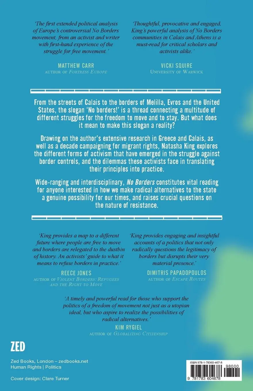 Rückseite: 9781783604678 | No Borders | The Politics of Immigration Control and Resistance | King