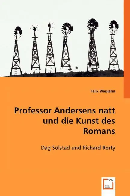 Cover: 9783639024678 | Professor Andersens Natt und die Kunst des Romans | Felix Wiesjahn