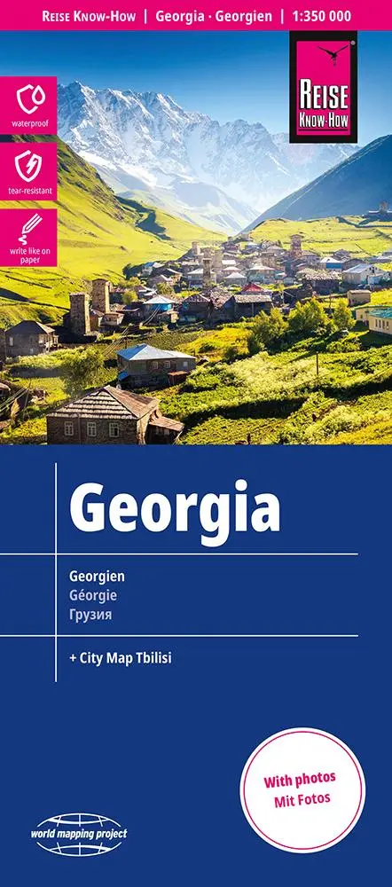 Cover: 9783831774678 | Reise Know-How Landkarte Georgien / Georgia (1:350.000) | (Land-)Karte