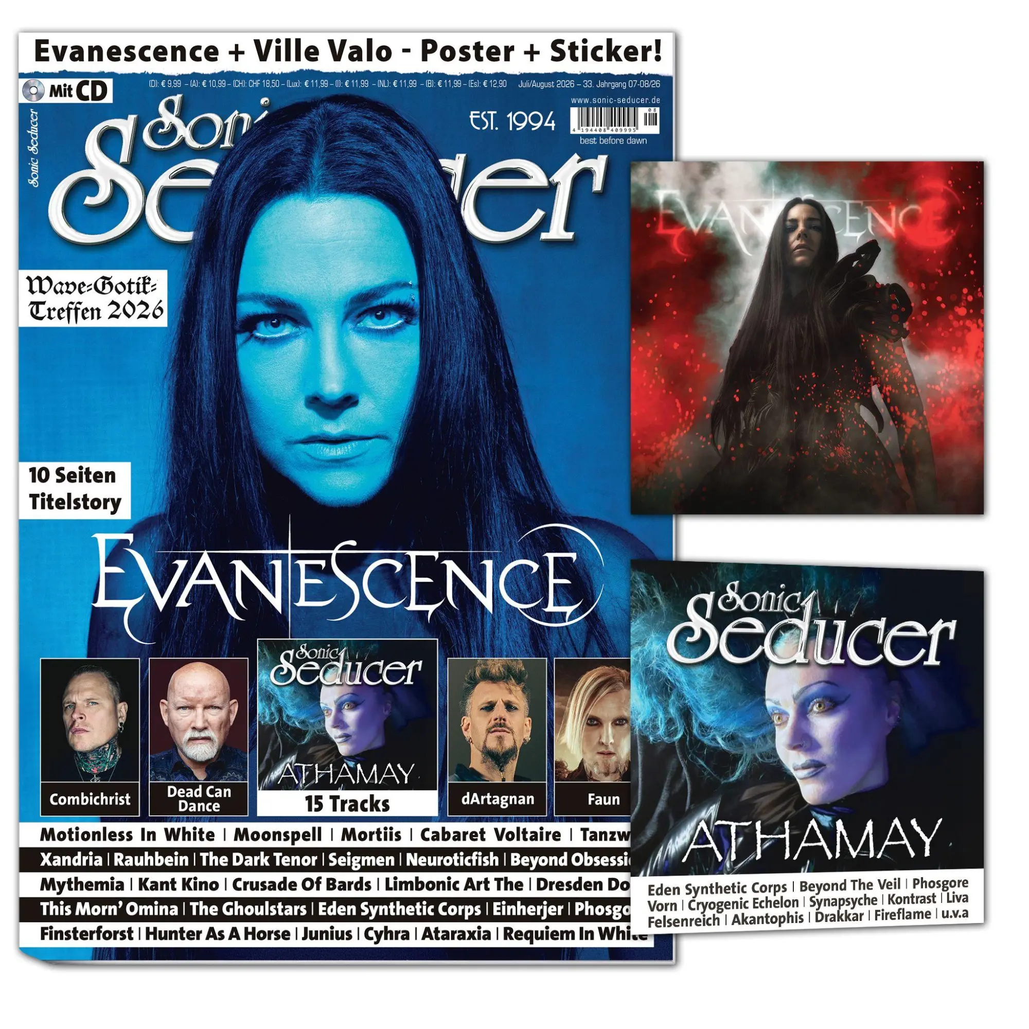 Cover: 9783958974678 | Sonic Seducer 07/08-2026 | Taschenbuch | 2 x Poster, Sticker, CD