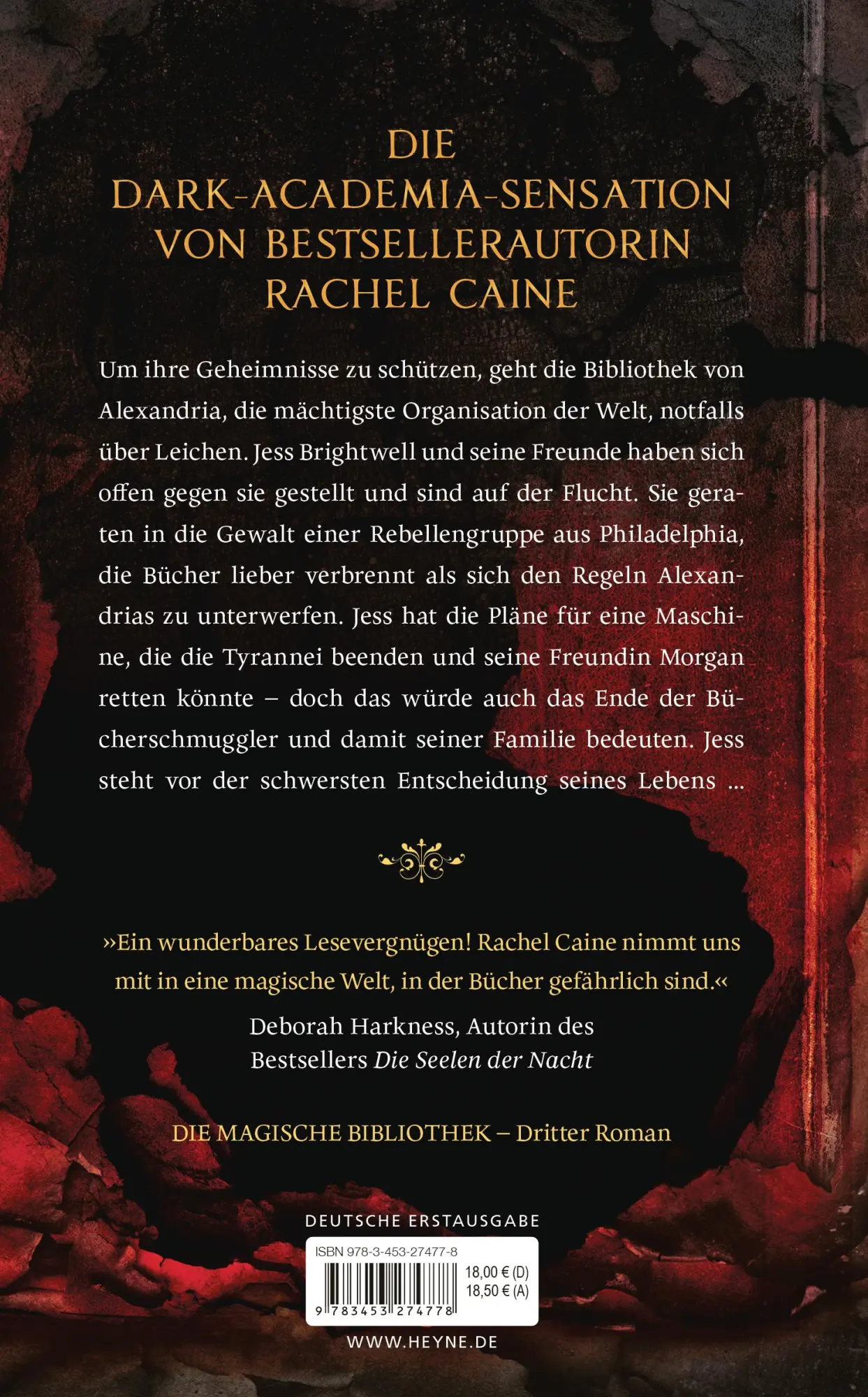 Bild: 9783453274778 | Asche und Feder - Die Magische Bibliothek | Rachel Caine | Buch | 2024