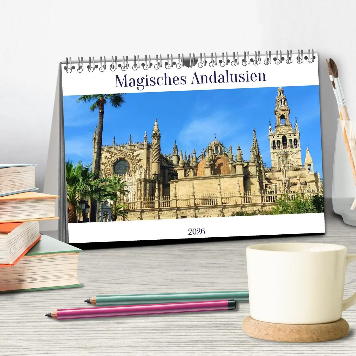 Bild: 9783457544778 | Magisches Andalusien (Tischkalender 2026 DIN A5 quer), CALVENDO...