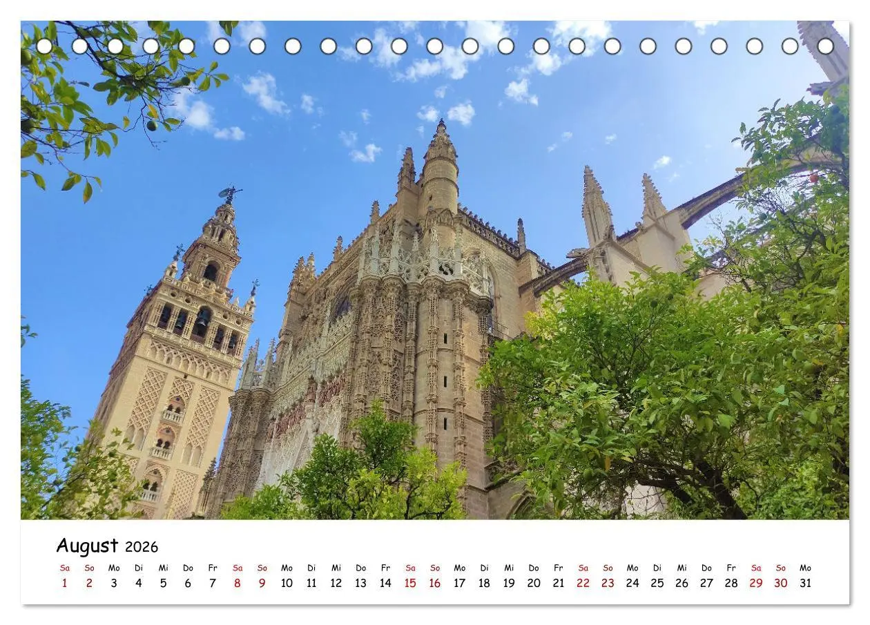 Bild: 9783457544778 | Magisches Andalusien (Tischkalender 2026 DIN A5 quer), CALVENDO...