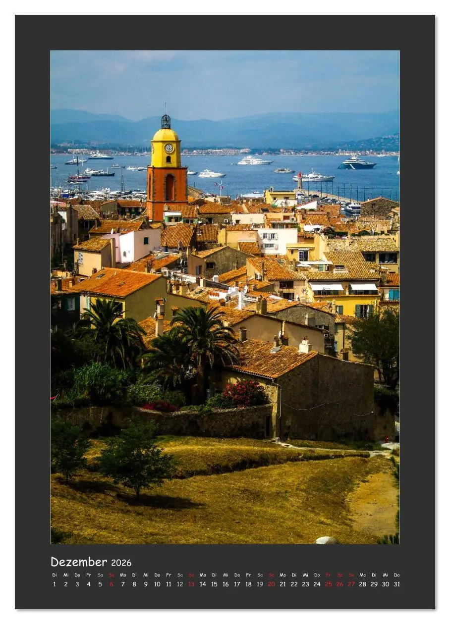 Bild: 9783516484878 | Saint Tropez (Wandkalender 2026 DIN A4 hoch), CALVENDO Monatskalender