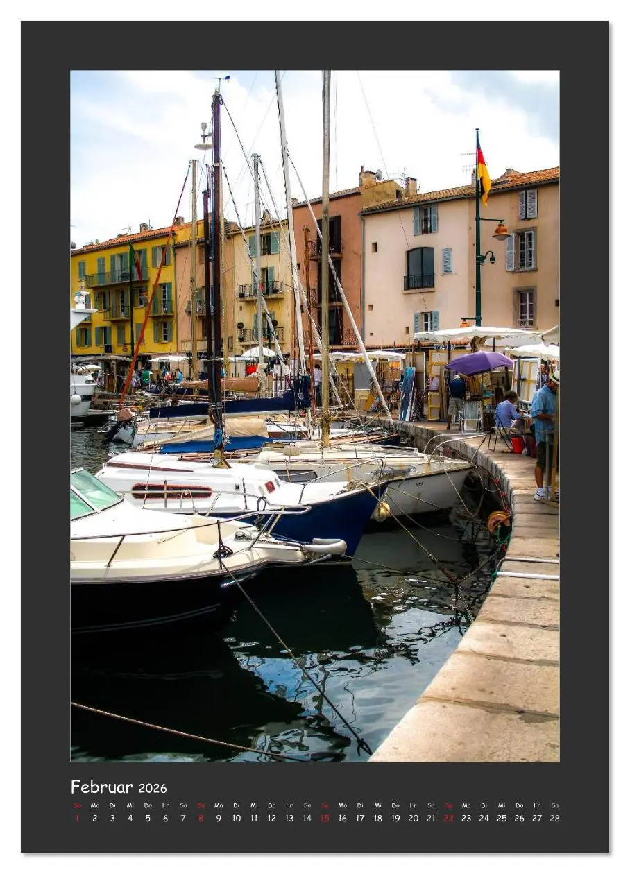 Bild: 9783516484878 | Saint Tropez (Wandkalender 2026 DIN A4 hoch), CALVENDO Monatskalender