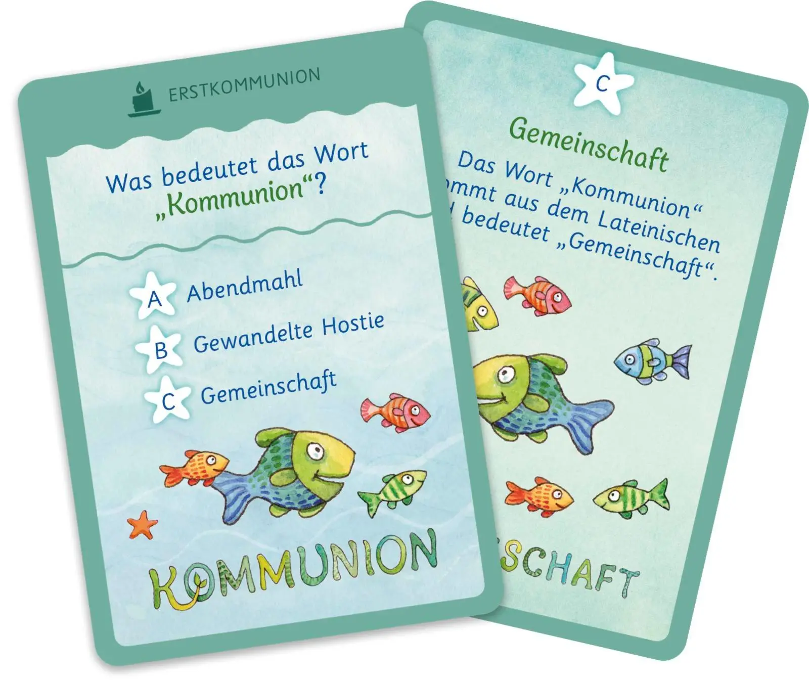 Bild: 4260308344978 | Der Wunschfisch. 50 x Spiel- und Rätselspaß zur Erstkommunion | Verlag