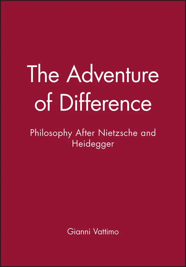 Cover: 9780745604978 | The Adventure of Difference | Philosophy After Nietzsche and Heidegger