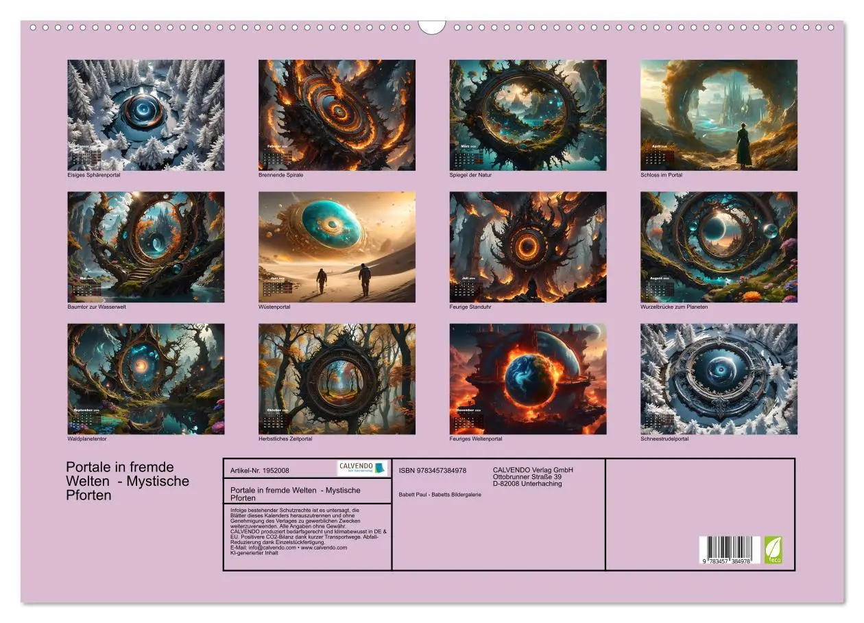 Bild: 9783457384978 | Portale in fremde Welten - Mystische Pforten (Wandkalender 2026 DIN...