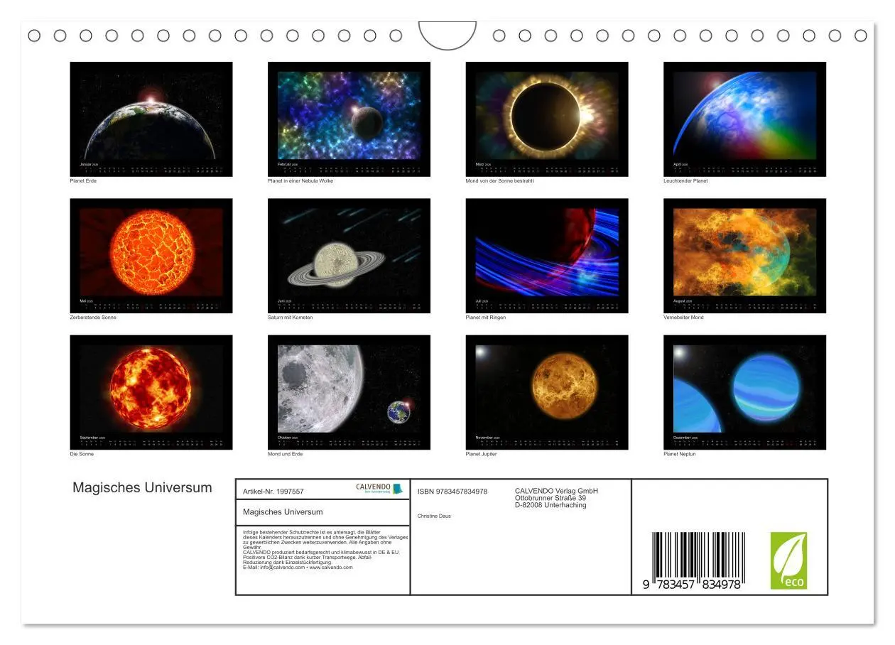 Bild: 9783457834978 | Magisches Universum (Wandkalender 2026 DIN A4 quer), CALVENDO...